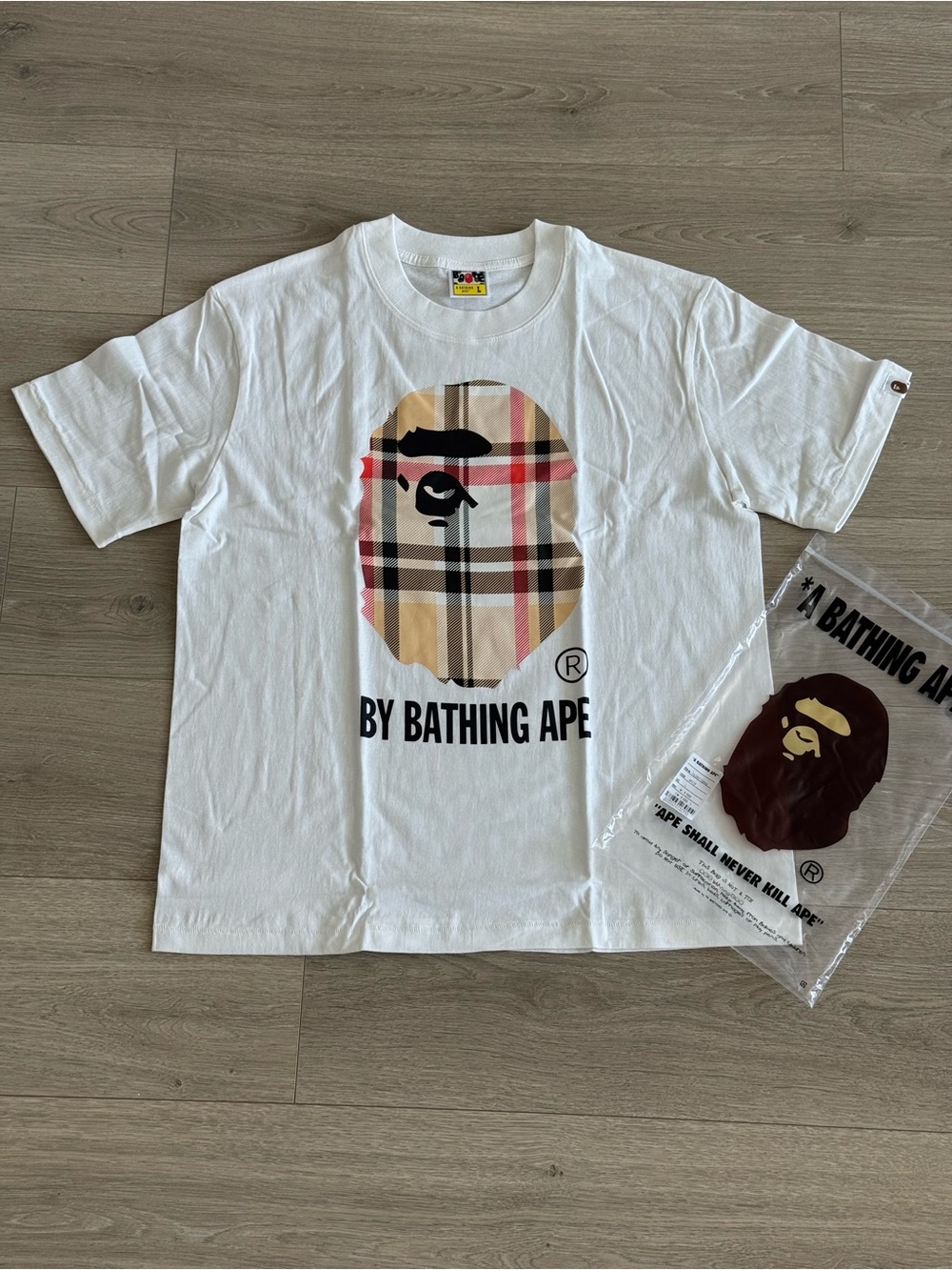 White Graphic Bathing Ape Bape T-Shirt